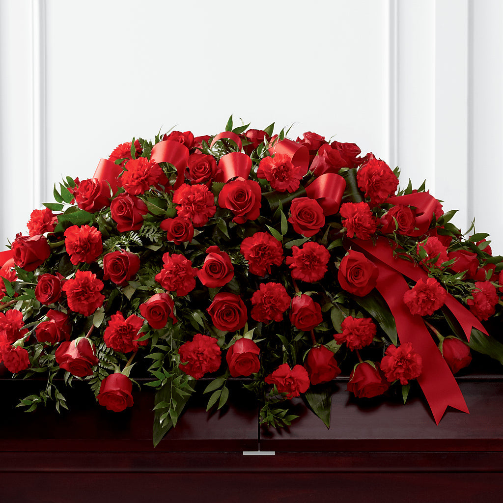 Tribute of Life Casket Spray – True Blooms, Winters CA
