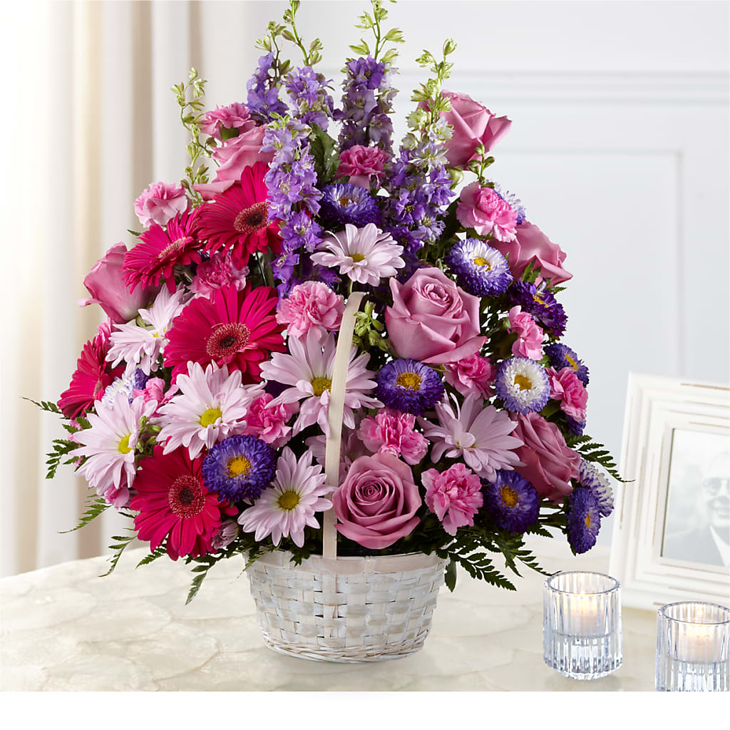 Pastel Peace Basket – True Blooms, Winters CA