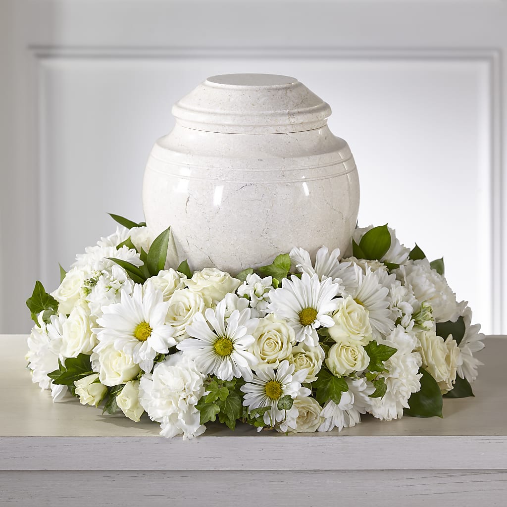 Ivory Gardens Cremation Adornment – True Blooms, Winters CA