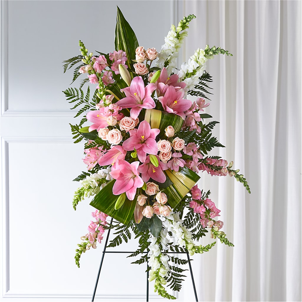 Elegant Embrace Standing Spray – True Blooms, Winters CA