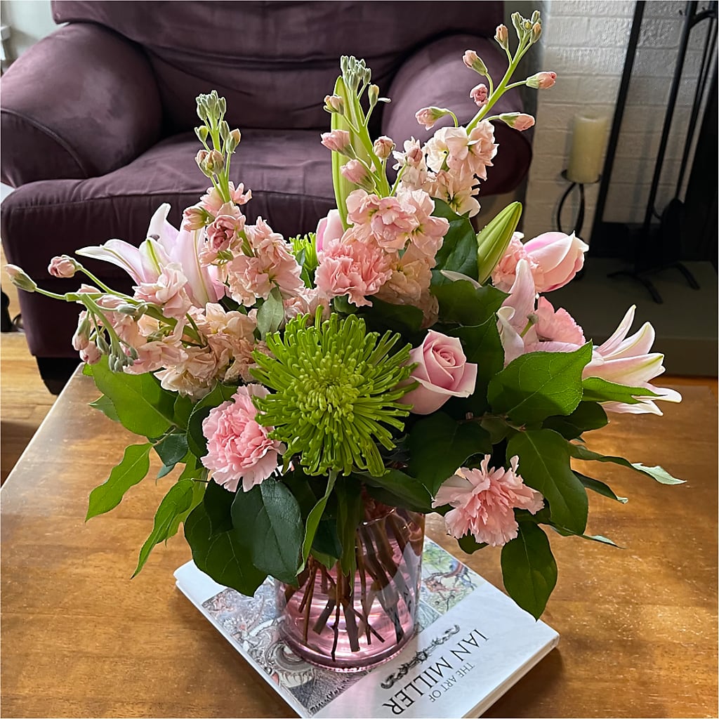 Pretty in Pink Bouquet – True Blooms, Winters CA