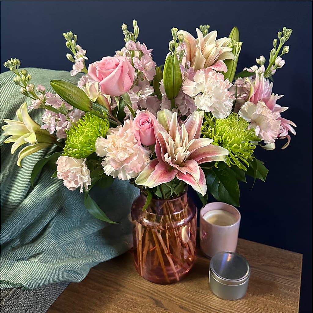 Pretty in Pink Bouquet – True Blooms, Winters CA