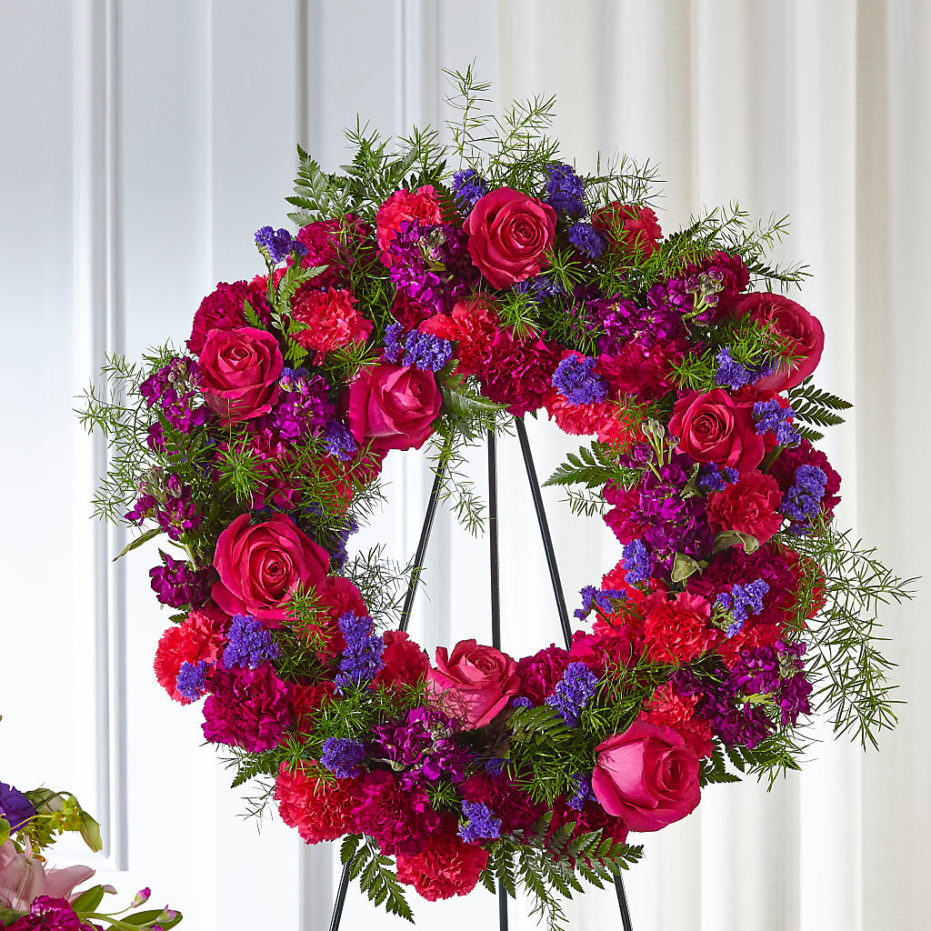 Calming Colors Wreath – True Blooms, Winters CA