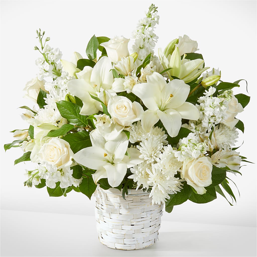 Peaceful Reflections Arrangement – True Blooms, Winters CA