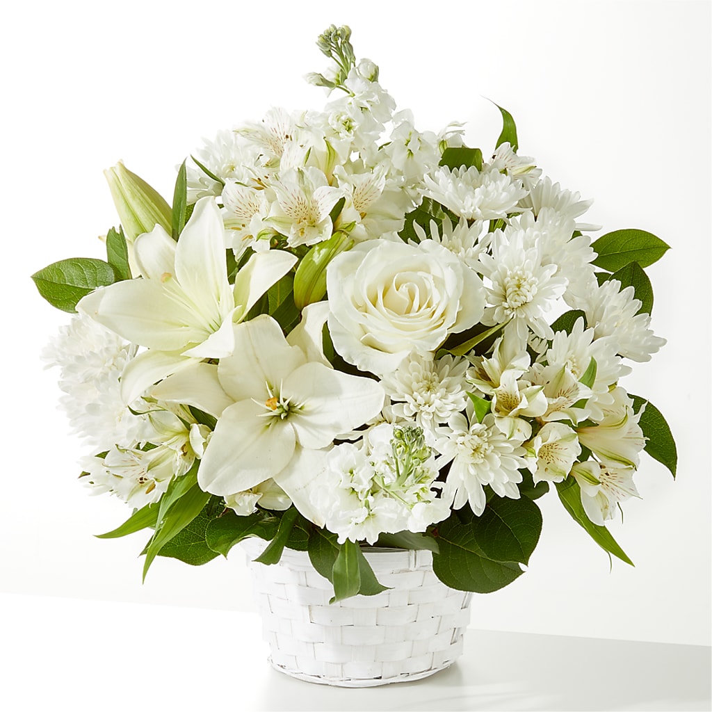 Peaceful Reflections Arrangement – True Blooms, Winters CA
