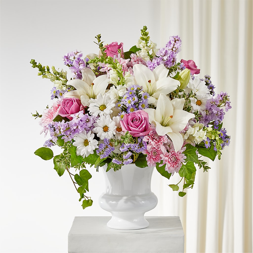 Remarkable Life Urn Arrangement – True Blooms, Winters CA