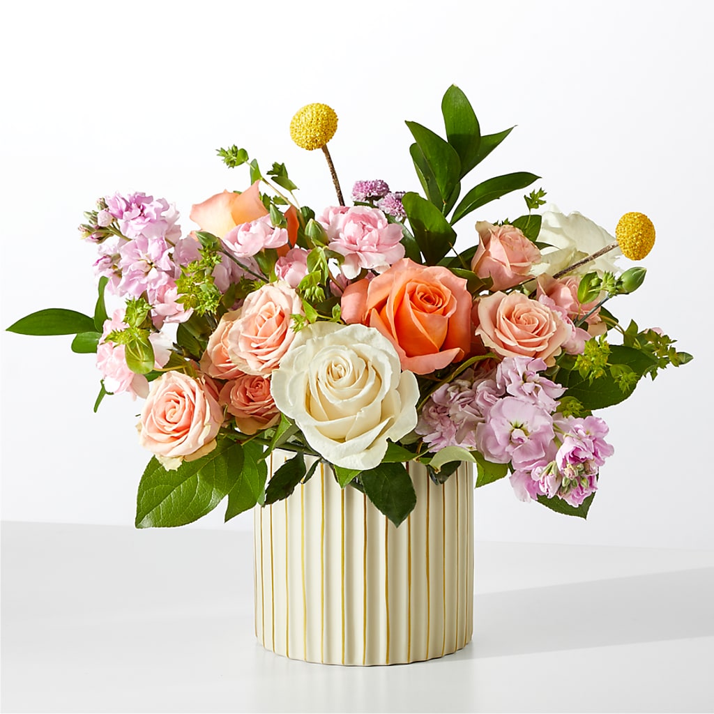 French Market Bouquet with Ivory Vase – True Blooms, Winters CA