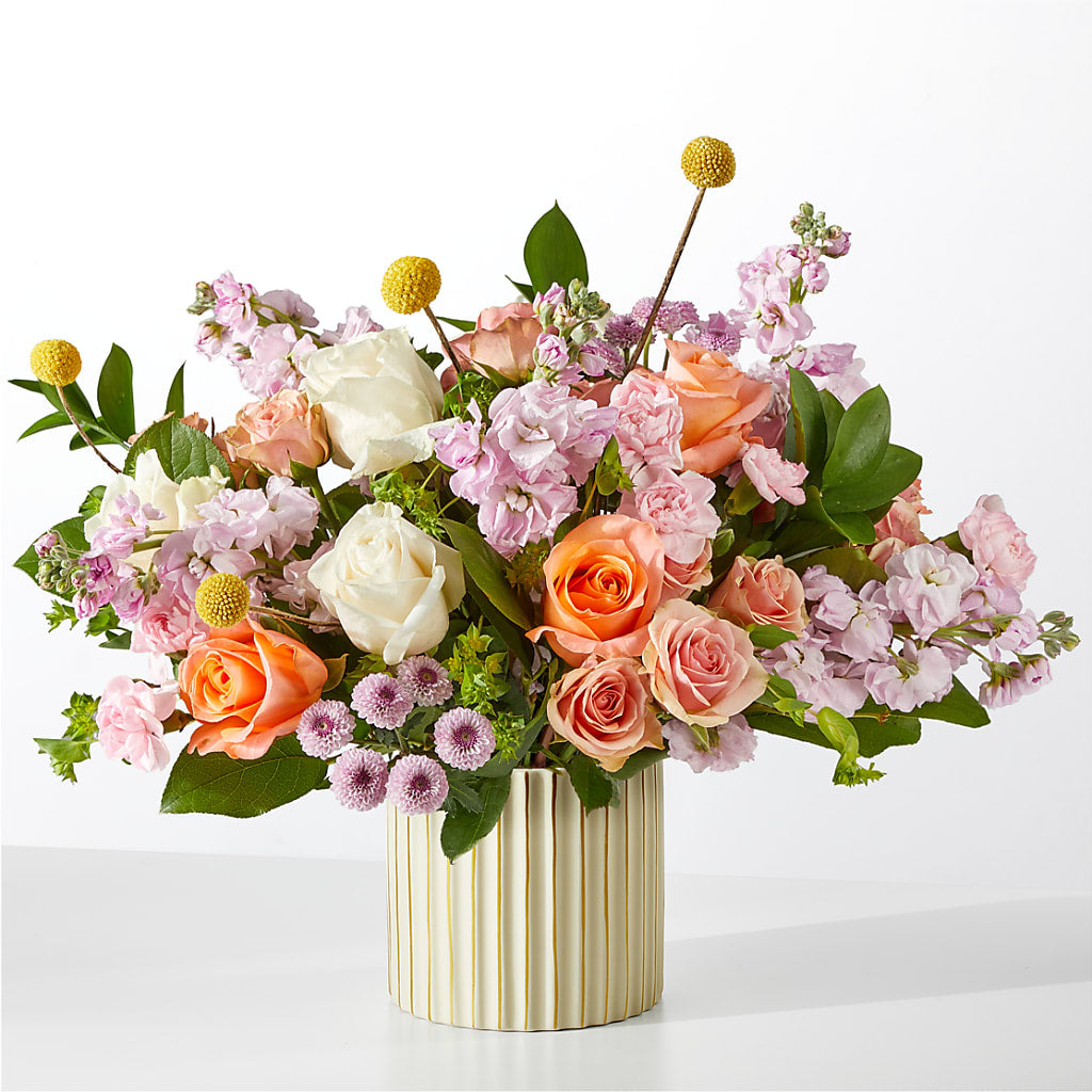 French Market Bouquet with Ivory Vase – True Blooms, Winters CA