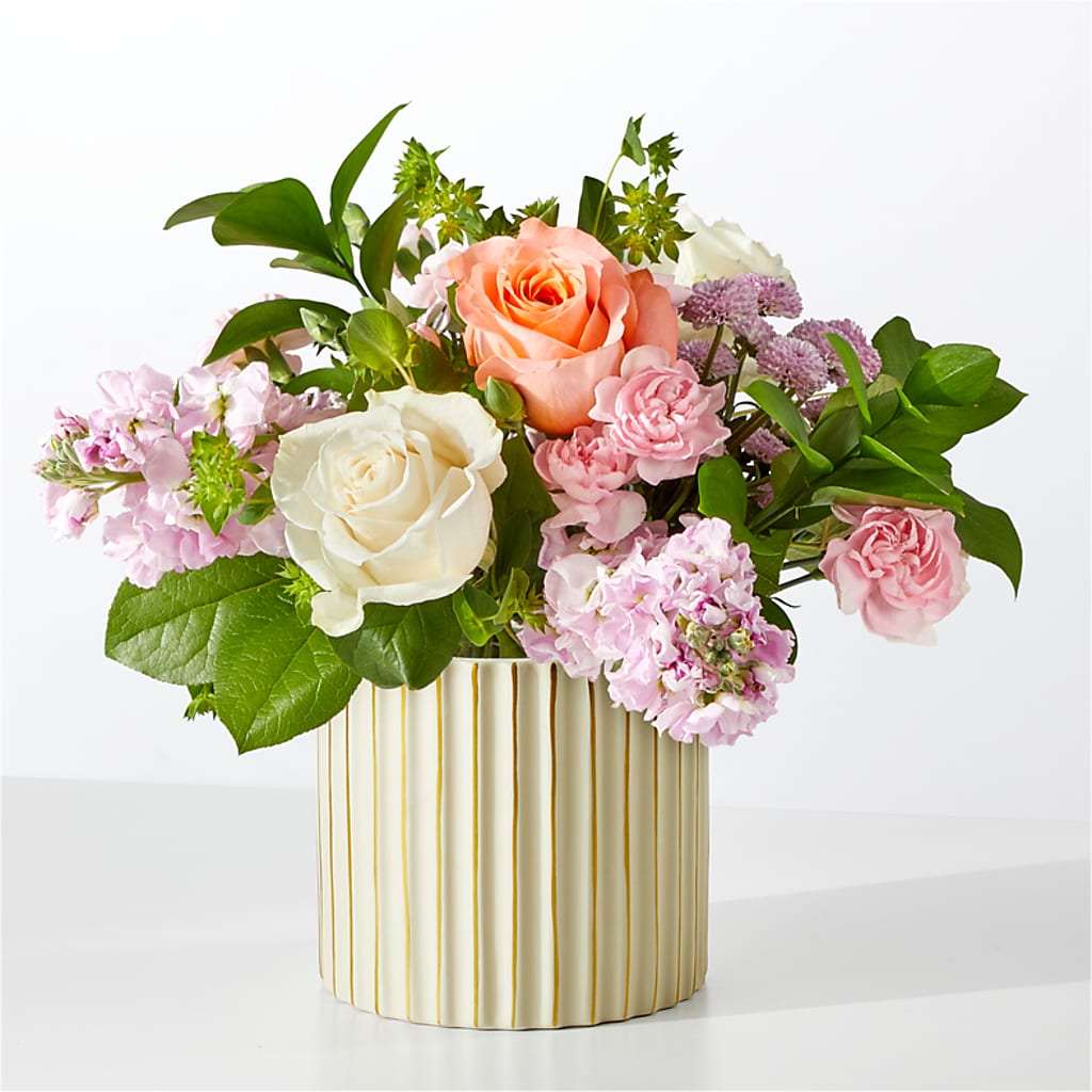 French Market Bouquet with Ivory Vase – True Blooms, Winters CA
