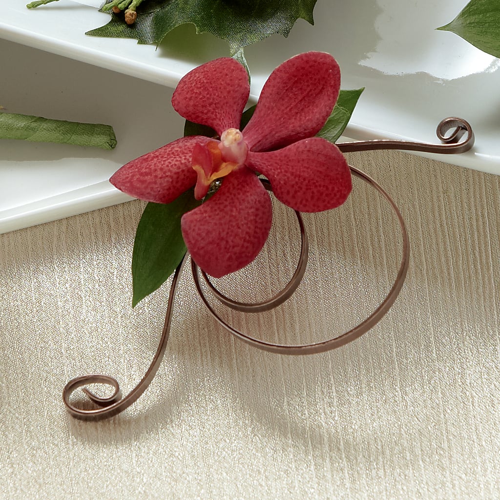 Red Mokara Boutonniere – True Blooms, Winters CA