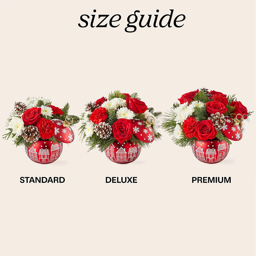 Christmas Village Ornament –  True Blooms, Winters CA