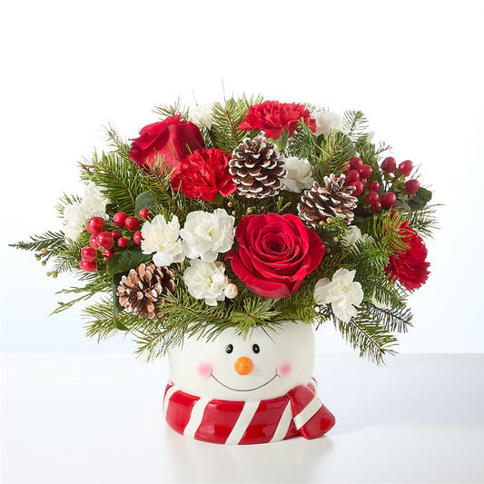Jolly Snowman Bouquet –  True Blooms, Winters CA
