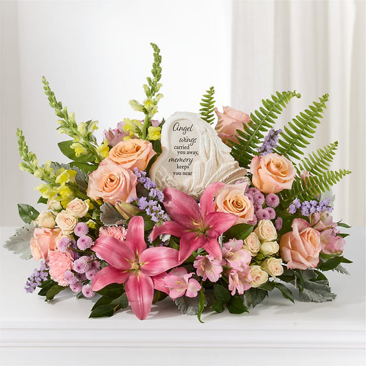 Gentle Light Arrangement –  True Blooms, Winters CA