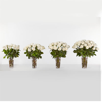 Long Stem White Rose Bouquet –  True Blooms, Winters CA