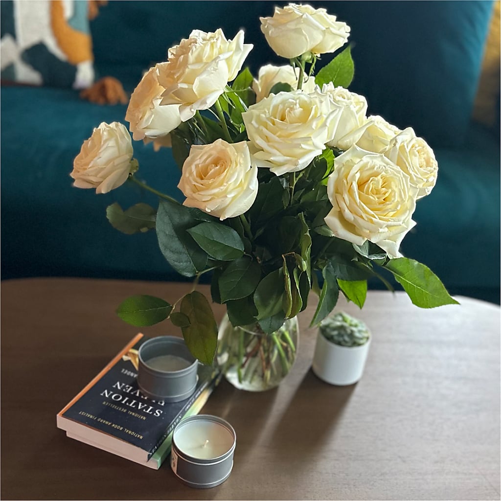 Long Stem Yellow Rose Bouquet –  True Blooms, Winters CA