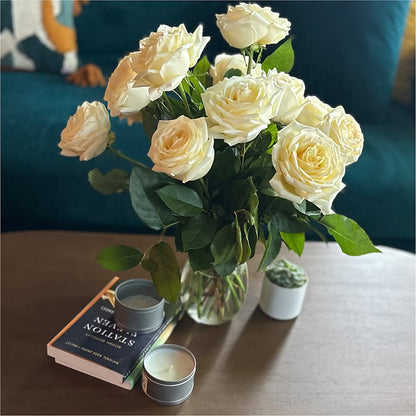 Long Stem Yellow Rose Bouquet –  True Blooms, Winters CA