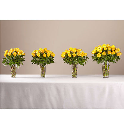 Long Stem Yellow Rose Bouquet –  True Blooms, Winters CA