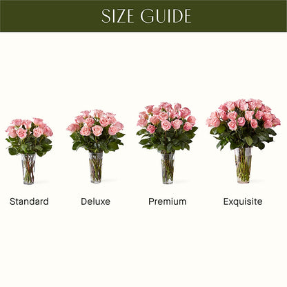 Long Stem Pink Rose Bouquet –  True Blooms, Winters CA