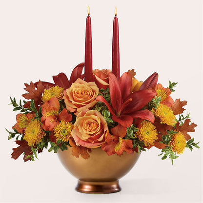Harvest Table Centerpiece –  True Blooms, Winters CA