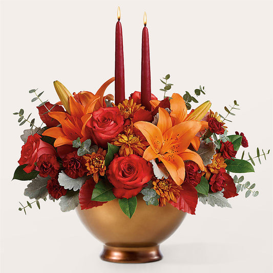 Fruits of Fall Centerpiece –  True Blooms, Winters CA