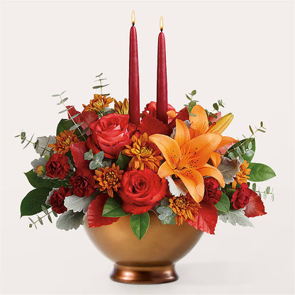 Fruits of Fall Centerpiece –  True Blooms, Winters CA