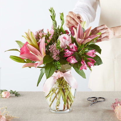 Pink Ribbon - A Florist Original –  True Blooms, Winters CA