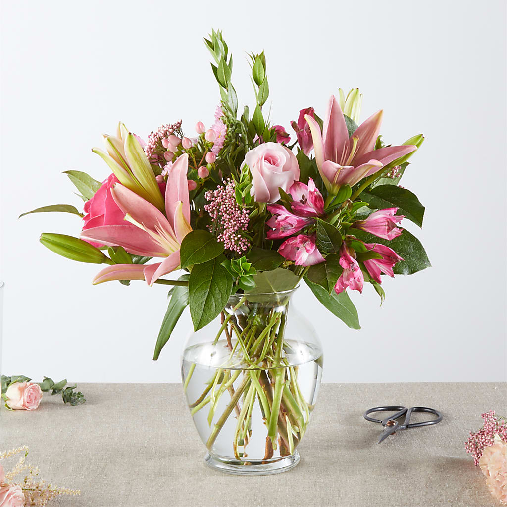 Pink Ribbon - A Florist Original –  True Blooms, Winters CA