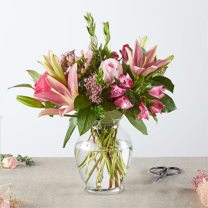 Pink Ribbon - A Florist Original –  True Blooms, Winters CA