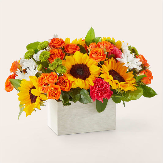 Sun-drenched Blooms Box Bouquet –  True Blooms, Winters CA