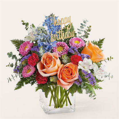 Birthday Bash Bouquet –  True Blooms, Winters CA