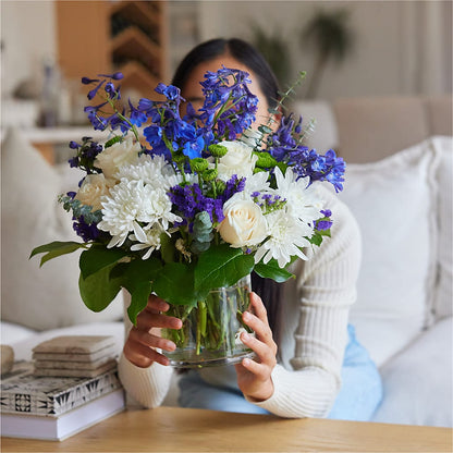 Cerulean Waves Bouquet –  True Blooms, Winters CA