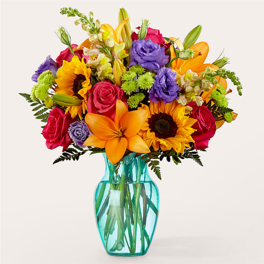 Double Rainbow Bouquet –  True Blooms, Winters CA