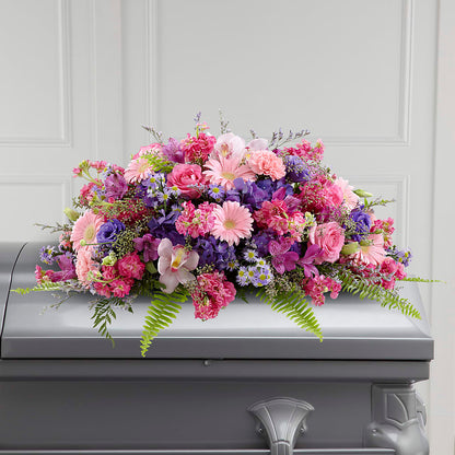 Glorious Garden Casket Spray –  True Blooms, Winters CA
