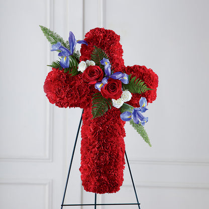 Faithful Hero Floral Cross –  True Blooms, Winters CA