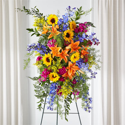 Sunlit Memories Standing Spray (Standard) –  True Blooms, Winters CA