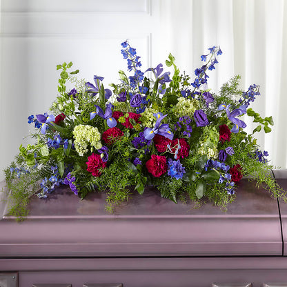 Always Treasured Casket Spray –  True Blooms, Winters CA