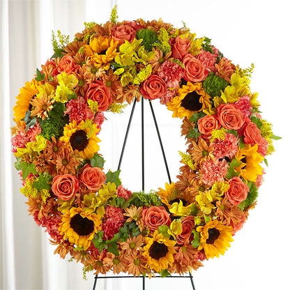 Autumnal Memories Wreath (Standard) –  True Blooms, Winters CA