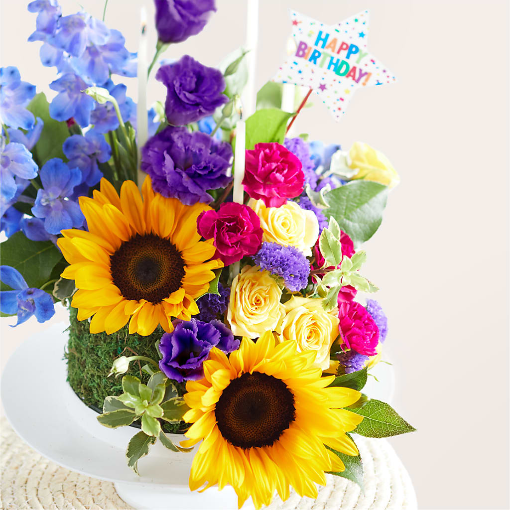 Star of the Day Floral Cake –  True Blooms, Winters CA