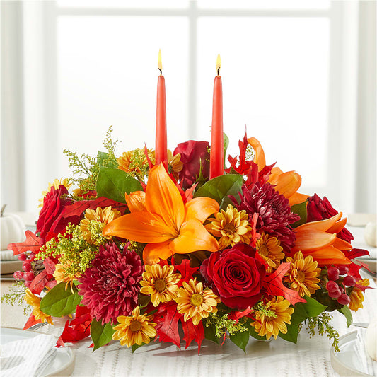 Autumn's Embrace Centerpiece –  True Blooms, Winters CA
