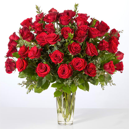 Forever Yours Fifty Stem Red Rose Bouquet –  True Blooms, Winters CA