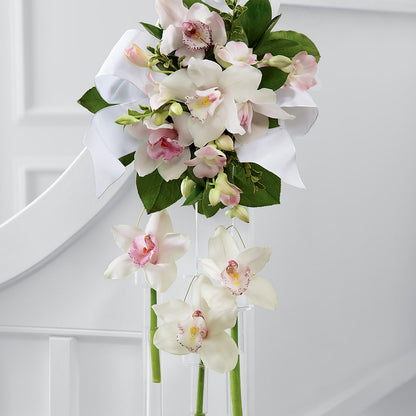 Perfect Entrance Pew Arrangement –  True Blooms, Winters CA