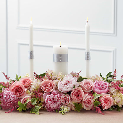 Worldwide Romance Unity Candle Arrangement –  True Blooms, Winters CA