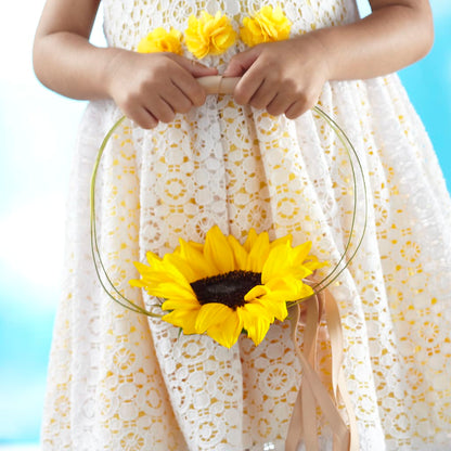 Sweet Sunshine Flower Girl Bouquet –  True Blooms, Winters CA
