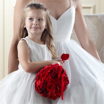 Pure at Heart Flower Girl Arrangement –  True Blooms, Winters CA